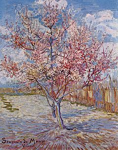 Vincent van Gogh Souvenir de Mauve - Pink Peach Tree in Blossom